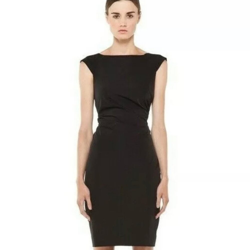 Diane Von Furstenberg Gabi Dress Size 8 - Black Stretch LBD